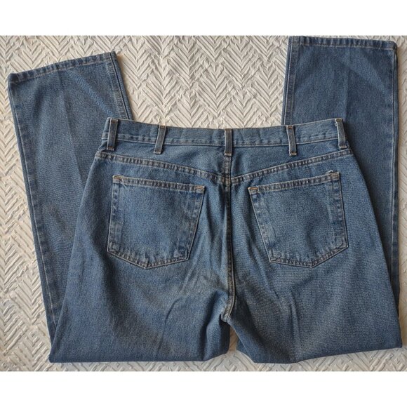 Faded Glory Denim Regular Fit Straight Jeans Men's 36x29 Blue 5-Pocket Excellent - Picture 7 of 9